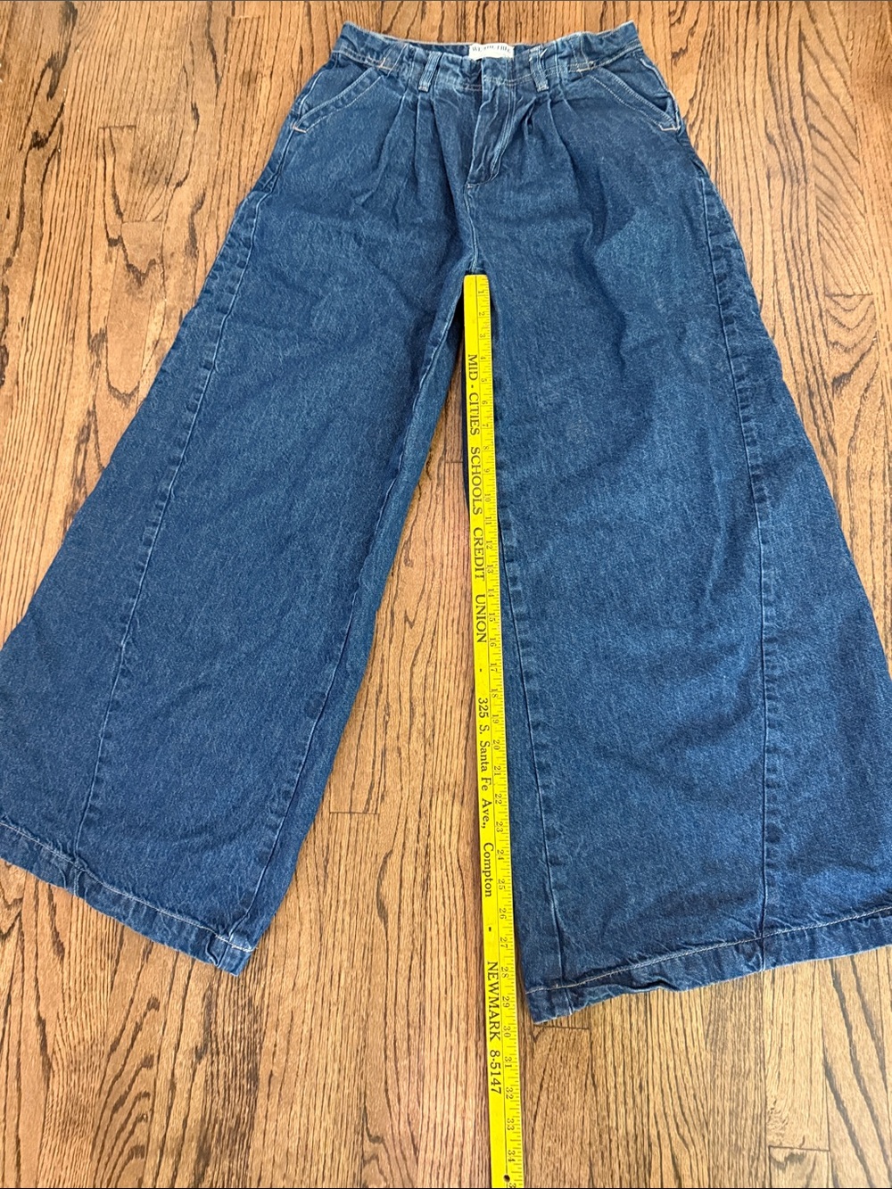 We The Free extra Wide-Leg Denim Jeans in Blue